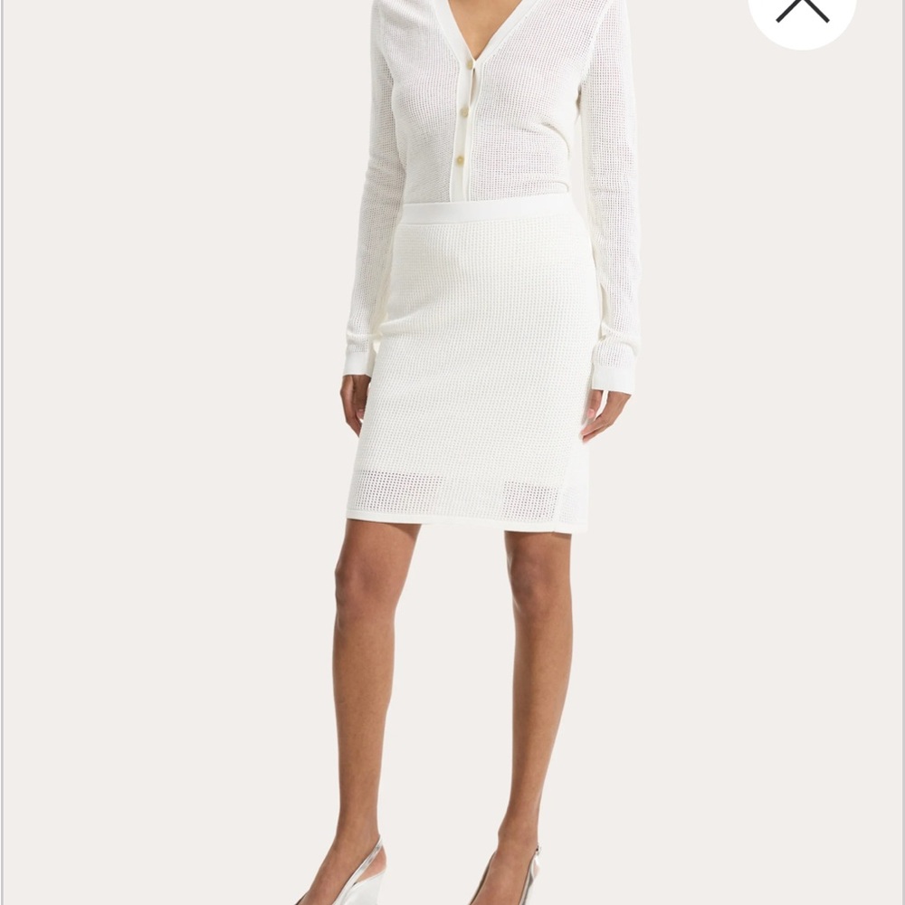 Theory Pointelle Skirt